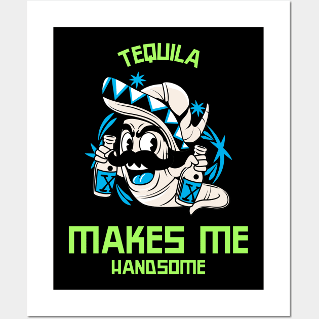 Tequila Funny Tequila Lover Wall Art by Tip Top Tee's